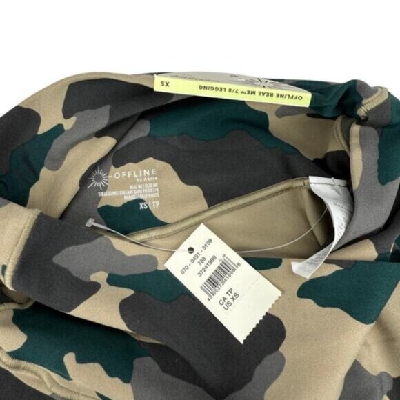 Aerie Offline Camo High-Waisted Crossover Leggings Sz XS - Picture 6 of 8